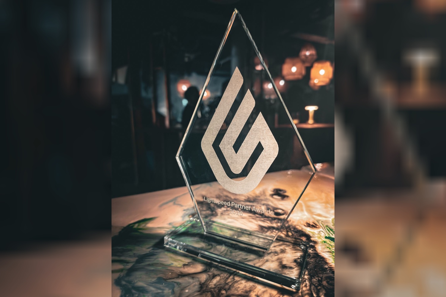 Lightspeed Partner Awards trophy